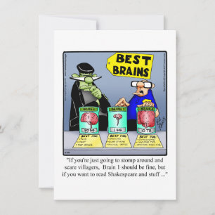 Funny Halloween Humour Greeting Card 