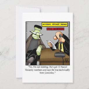 Funny Halloween Humour Greeting Card 