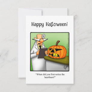 Funny Halloween Humour Greeting Card