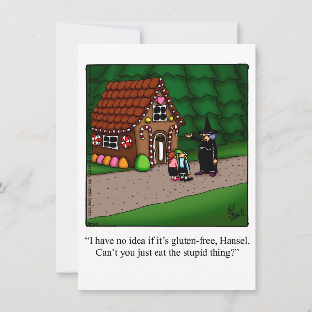 Funny Halloween Humour Greeting Card  (Front)