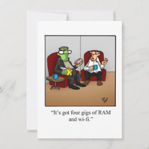 Funny Halloween Humour Greeting Card 