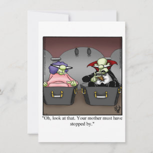 Funny Halloween Humour Greeting Card 