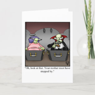 Funny Halloween Humour Greeting Card