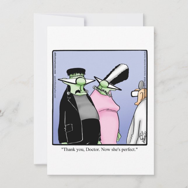 Funny Halloween Humour Greeting Card  (Front)
