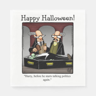 Funny Halloween Humour Luncheon Napkins