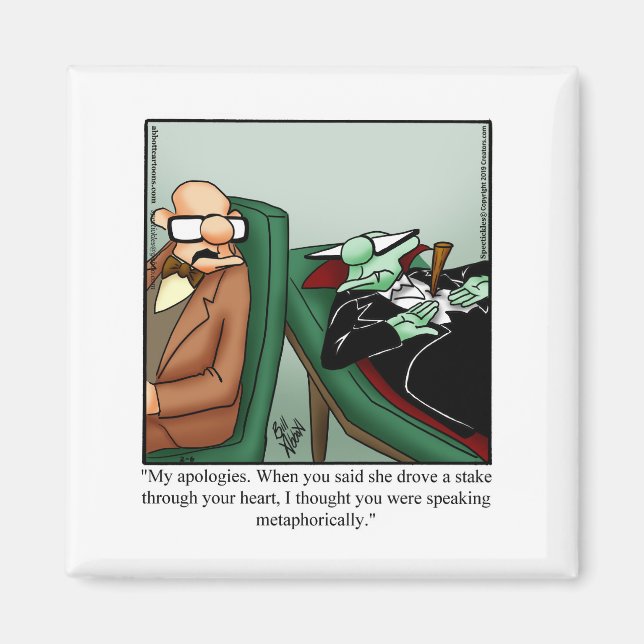 Funny Halloween Humour Magnet (Front)