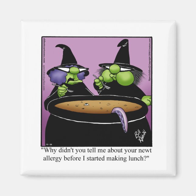 Funny Halloween Humour Magnet (Front)