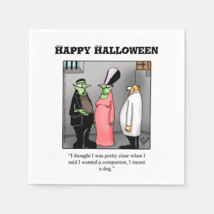 Funny Halloween Humour Party Napkins