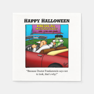 Funny Halloween Humour Party Napkins