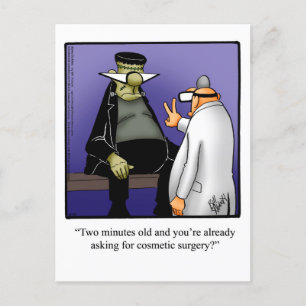 Funny Halloween Humour Postcard