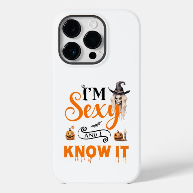 Funny Halloween I'm sexy and i know it Case-Mate iPhone Case (Back)