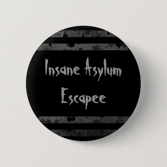Funny Halloween | Insane asylum 6 Cm Round Badge (Front)
