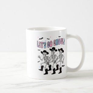 Funny Halloween Lets Go Ghouls Dancing Skeleton Gh Coffee Mug