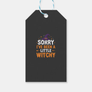 Funny Halloween Little Witchy Quote Design Gift Tags