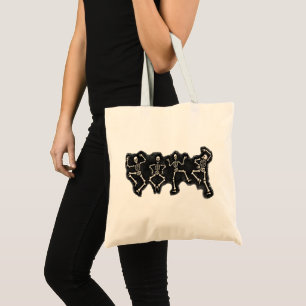 Funny Halloween Lover Dance with the Skeleton Tote Bag