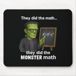 Funny Halloween Monster Math Pun, Teacher Humour  Mouse Mat