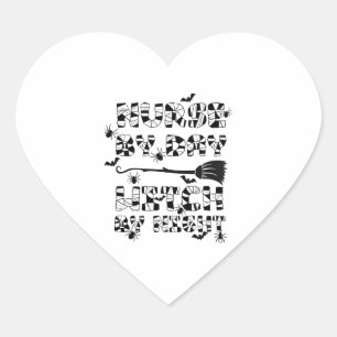 Funny Halloween Nurse By Day Witch By Night 3 Heart Sticker