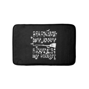 Funny Halloween Nurse By Day Witch By Night 4 Bath Mat