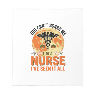Funny Halloween Nurse Vintage Medical Design_1 Notepad