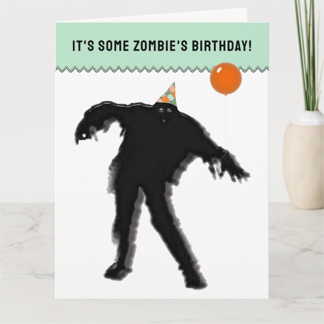 Funny Halloween October Birthday Card (Front)