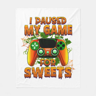 Funny Halloween Outfit for Gamer - Cool Halloween Fleece Blanket