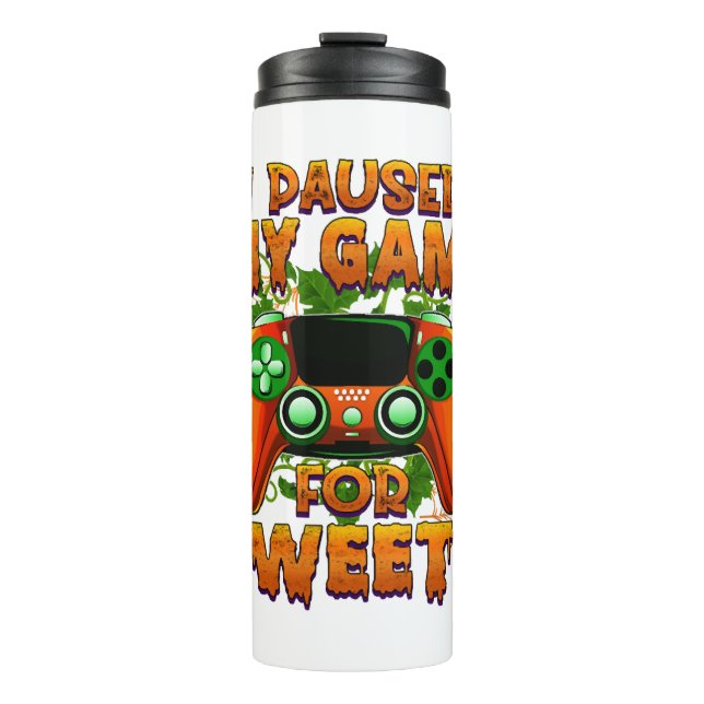 Funny Halloween Outfit for Gamer - Cool Halloween Thermal Tumbler (Front)
