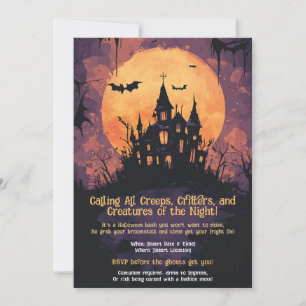 FUNNY Halloween Party Invitation