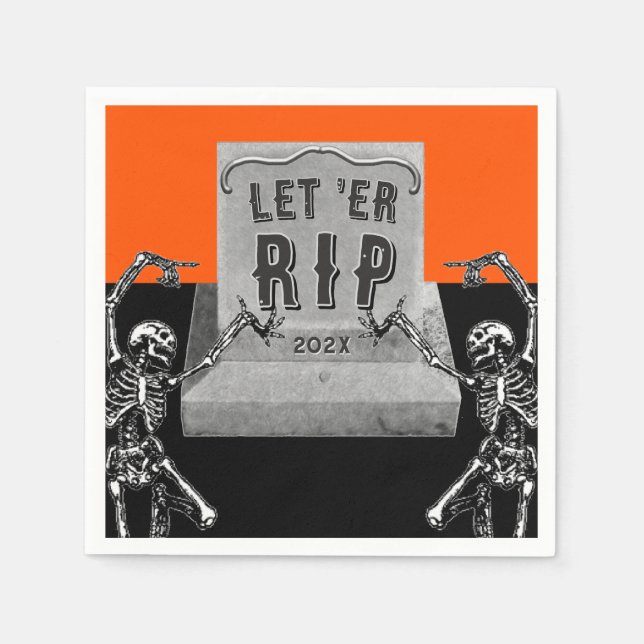 Funny Halloween Party Napkin (Front)