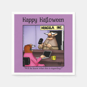 Funny Halloween Party Napkins