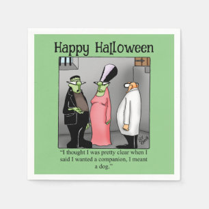 Funny Halloween Party Napkins