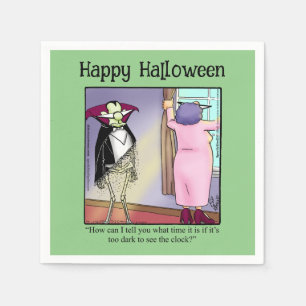 Funny Halloween Party Napkins