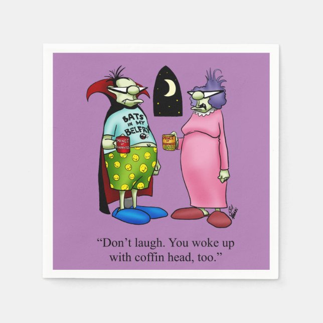 Funny Halloween Party Napkins (Front)