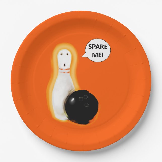 Funny Halloween Party Paper Plate (Front)