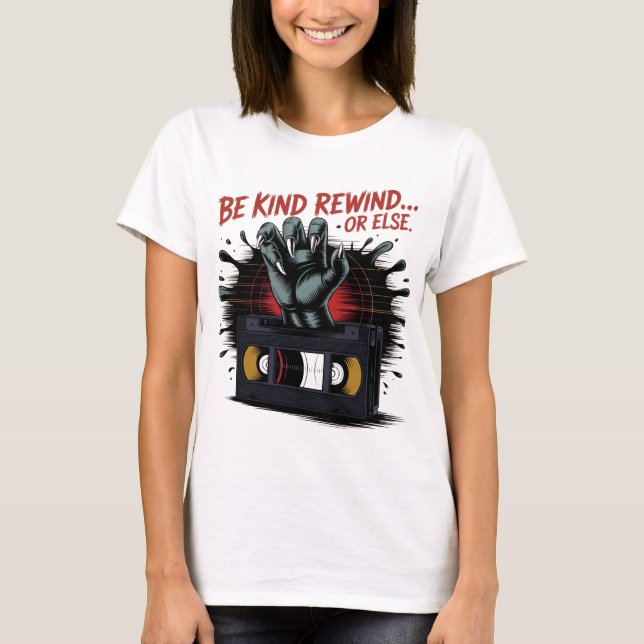 Funny Halloween Party Shirt, Retro 80s Horror Fan  T-Shirt (Front)