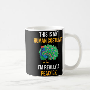 Funny Halloween Peacock Costume Shirt for Kids Coffee Mug