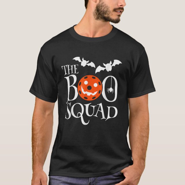 Funny Halloween Pickleball Costume Boo VIII T-Shirt (Front)