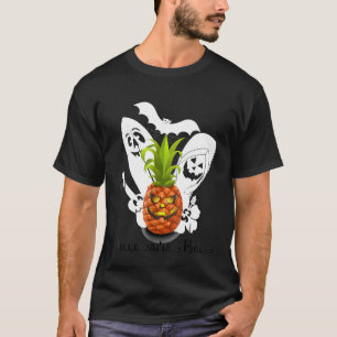 Funny Halloween Pineapple and Friends Band  Hawaii T-Shirt