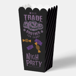 Funny Halloween Popcorn Box – Will Trade Brother 
