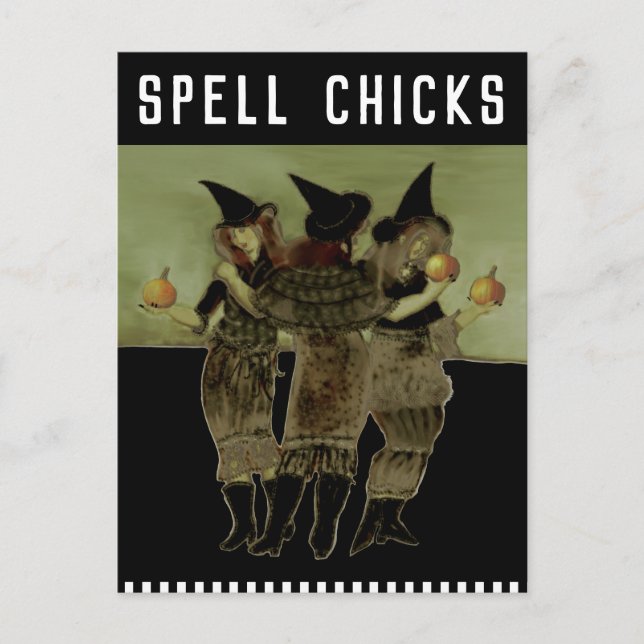 Funny Halloween Postcard (Front)