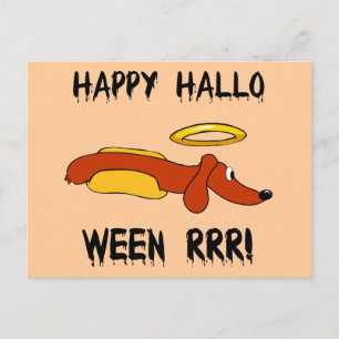 Funny Halloween Postcard