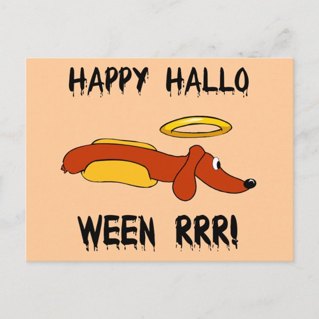 Funny Halloween Postcard (Front)