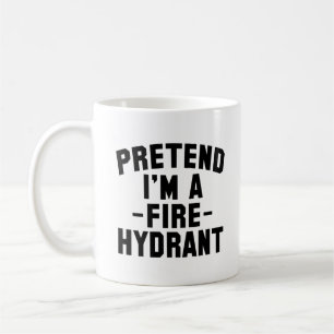 Funny Halloween Pretend I'm A Fire Hydrant Coffee Mug