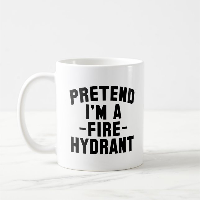  Funny Halloween Pretend I'm A Fire Hydrant     Coffee Mug (Left)