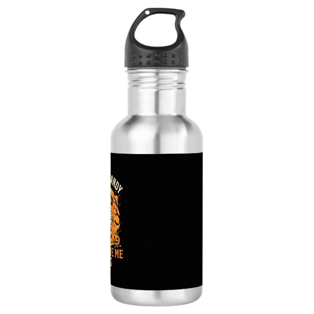 Funny Halloween Pug Candy Design_1 532 Ml Water Bottle (Front)