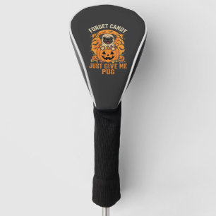 Funny Halloween Pug Candy Design_1 Golf Head Cover