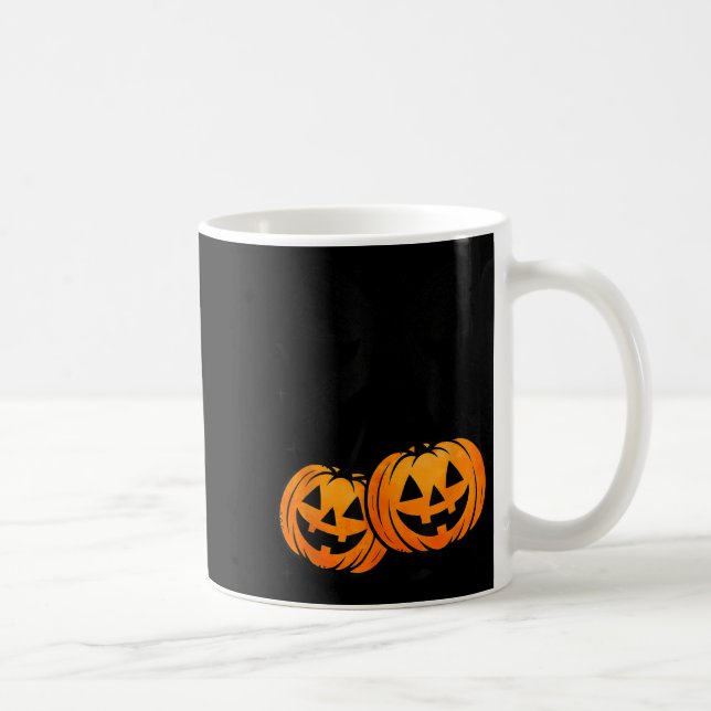 Funny Halloween Pumpkin Cherries Fall Autumn Coque Coffee Mug (Right)