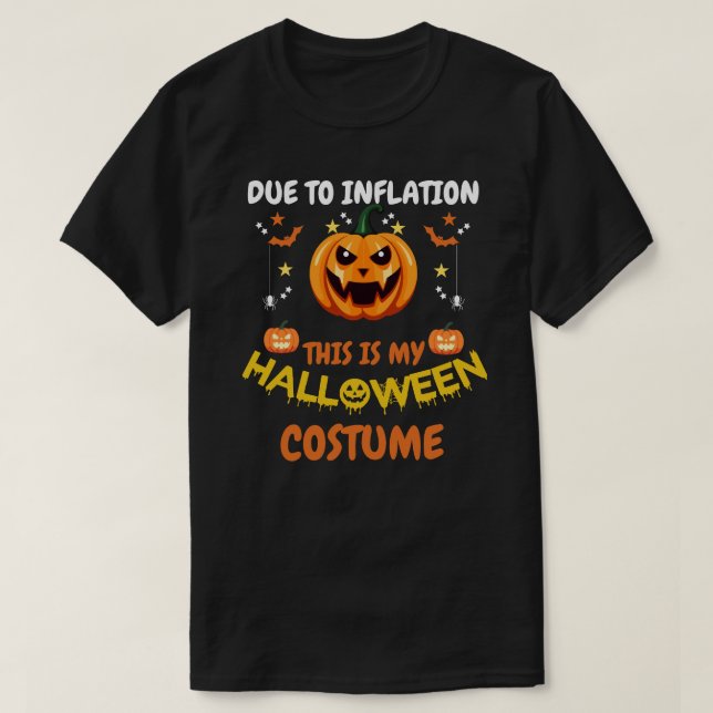 Funny Halloween Pumpkin Costume T-Shirt (Design Front)