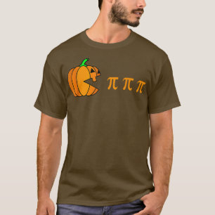 Funny Halloween Pumpkin Eating Pi Gamer Men Women T-Shirt