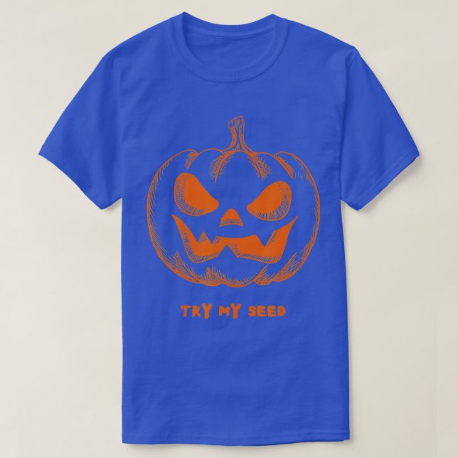 Funny Halloween Pumpkin Mens  Costume  - 1  T-Shirt (Design Front)