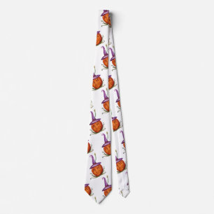 Funny Halloween Pumpkin  Neck Tie